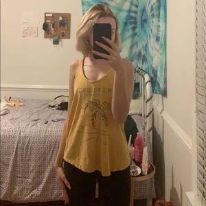 rip curl yellow tank